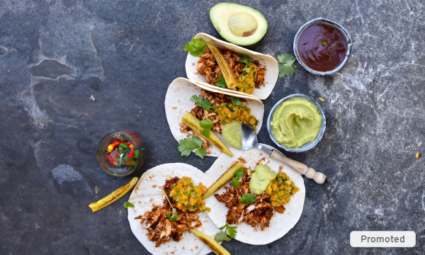 Pulled BBQ Chicken Tacos